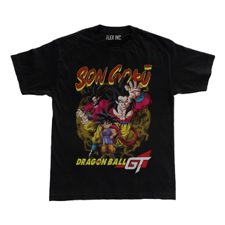 เสื้อยืด พิมพ์ลายอนิเมะ Dragon Ball GT Super Saiyan 4 Goku SSJ4 สไตล์วินเทจ ขนาดใหญ่