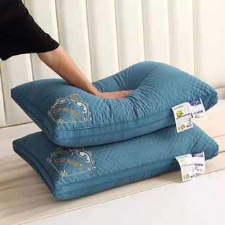 【บลูไดมอนด์】Pillow Three-Dimensional Pillow Core Hotel Home Single Adult Cervical Support Pillow Inner Improve Sleeping