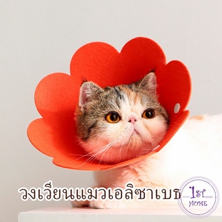 ปลอกคอดอกไม้ ปลอกคอกันเลีย คอลล่าแมว  คอลล่าสุนัข  Cat coll