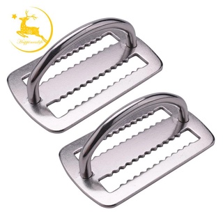 2X 316 Stainless Steel D Ring Buckle Scuba Diving Weight Belt Keeper for 5cm Weight Belt Surfing Swimming