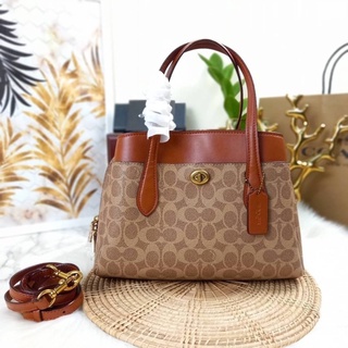 COACH (593) LORAA CARRYALL 30 IN SIGNATURE CANVAS