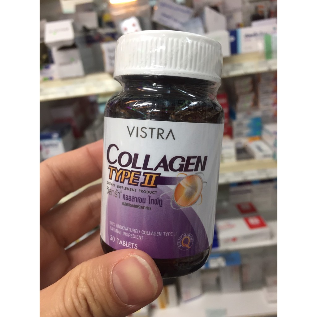 vistra-collagen-type-ii-30-เม็ด-1ขวด-วิสทร้า-ไทด์-ทู-คอลลลาเจน-เข่า