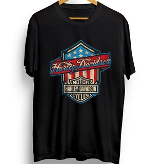 เสื้อยืดโอเวอร์ไซส์เสื้อยืด พิมพ์ลายโลโก้ Harley DAVIDSON VINTAGES-3XL