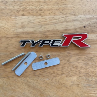 โลโก้ TYPE R ติดกระจังหน้า โลหะ ขนาด 15x3cm