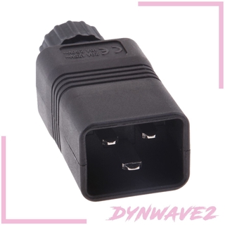 ( Dynwave2 ) ซ็อกเก็ตปลั๊ก Iec 320 C20 Ac , C20 Female , Iec C20 Plug , 16 A 250 V