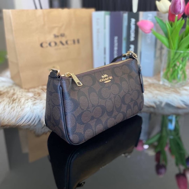 ส่งฟรี-coach-f58321-top-handle-pouch