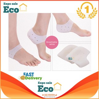 Eco Home ซิลิโคนถนอมส้นเท้าลดอาการบาดเจ็บส้นเท้า รองส้นเท้ากันช้ำ ส้นเท้าแตก Shoes Accessories（1คู่）