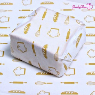 กระดาษไข Wax Paper แพค 50 แผ่น กระดาษไขรองอบ Baking paper กระดาษรองขนม อาหาร กระดาษรองกันติด ลาย Bakery