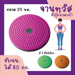 สินค้า จานทวิส จานหมุนเอวเอส จานหมุนลดพุง จานหมุนเอวเล็ก (สีชมพู) เส้นผ่านศูนย์กลาง 25 ซม. รับน้ำหนักสูงสุดได้ 80 กก.