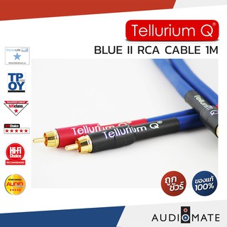 TELLURIUM Q BLUE II RCA CABLE 1.0 METERS / สาย RCA Tellurium Q Blue II / รับประกันคุณภาพ โดย SOUND BOX / AUDIOMATE