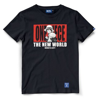 เสื้อยืดวันพีช One Piece 697 / LUFFY (สีดำ - สีขาว)