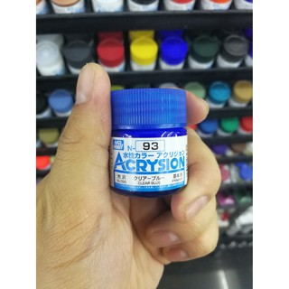 สีสูตรน้ำ Mr.Acrysion Color N93 CLEAR BLUE (Gloss) 10ml