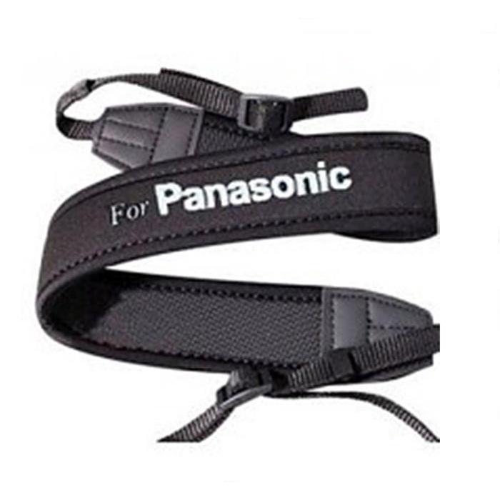 สายคล้องกล้อง-แบบนิ่ม-neoprene-รุ่น-panasonic-สายสีดำ-อักษรขาว-1379