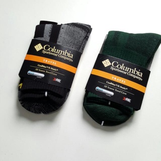 ถุงเท้า nike ถุงเท้า Columbia CoolMax X-Static All Season Travel Sock ถุงเท้าเหมาะสำหรับใส่เที่ยว เดินป่า ออกกำลังกาย