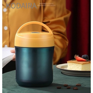 KODAIRA 🙋🙋 กระปุกใส่อาหาร สเตนเลส 304 ซิลิโคน กันน้ํา ให้ความอบอุ่น 500 มล. สําหรับซุป  Insulated Food Jar