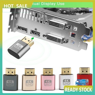 RXL อะแดปเตอร์เชื่อมต่อ 4K HDMI DDC EDID Dummy Plug VGA Virtual Display 2 ชิ้น