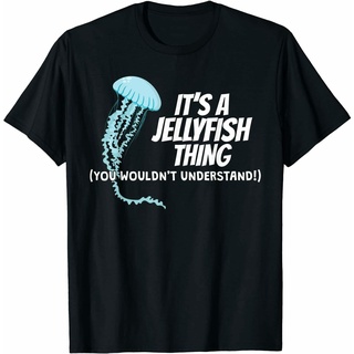 เสื้อยืดผู้ชาย เสื้อยืดลําลองแฟชั่น แขนสั้น พิมพ์ลายแมงกะพรุน ItS A Jellyfish Thing Medusa ของขวัญ สไตล์ฮิปฮอป S-5XL
