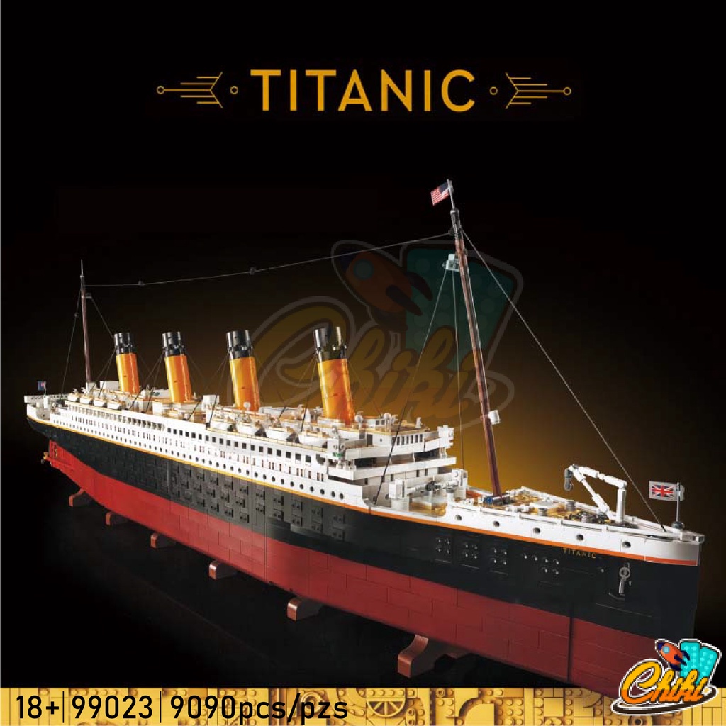 ชุดตัวต่อ-เรือไททานิคลำใหญ่-titanic-ยาว-135-เซนติเมตร-no-99023-no-1881-จำนวน-9-090-ชิ้น