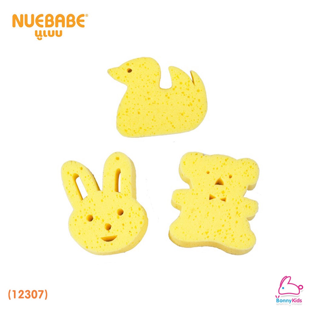 ภาพหน้าปกสินค้า(12307) NUEBABE (นูเบบ) Bath Sponge ฟองน้ำอาบน้ำเด็ก รูปสัตว์ (คละลาย) จากร้าน bonnykids บน Shopee