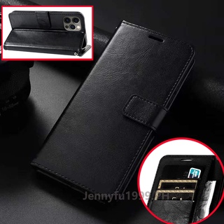 [COD พร้อมส่ง] เคสหนัง ฝาพับ พร้อมช่องใส่บัตร ขาตั้ง สําหรับ Samsung Note 20 Plus Note 10 9 8 5 4 3 [DZH]