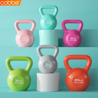 Cobbe ดัมเบลหูหิ้ว เคตเทิลเบล Kettlebell Dumbbell ดัมเบลยกน้ำหนัก มี 3 สี ลูกตุ้มน้ำหนัก บริหารกล้ามแขน ดัมเบลลูกตุ้ม