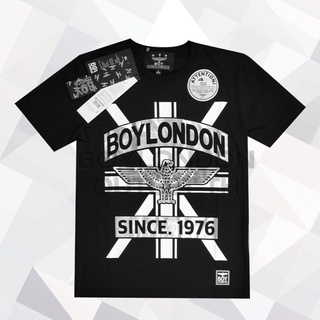 BOY LONDON OUTLET T-SHIRT รุ่น B82TS1424U ( สี Black/Sliver)