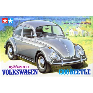 โมเดลประกอบ Tamiya 1/24 TA24136 Volkswagen 1300 Beetle w/Engine มีเครื่อง โมเดลรถเต่า