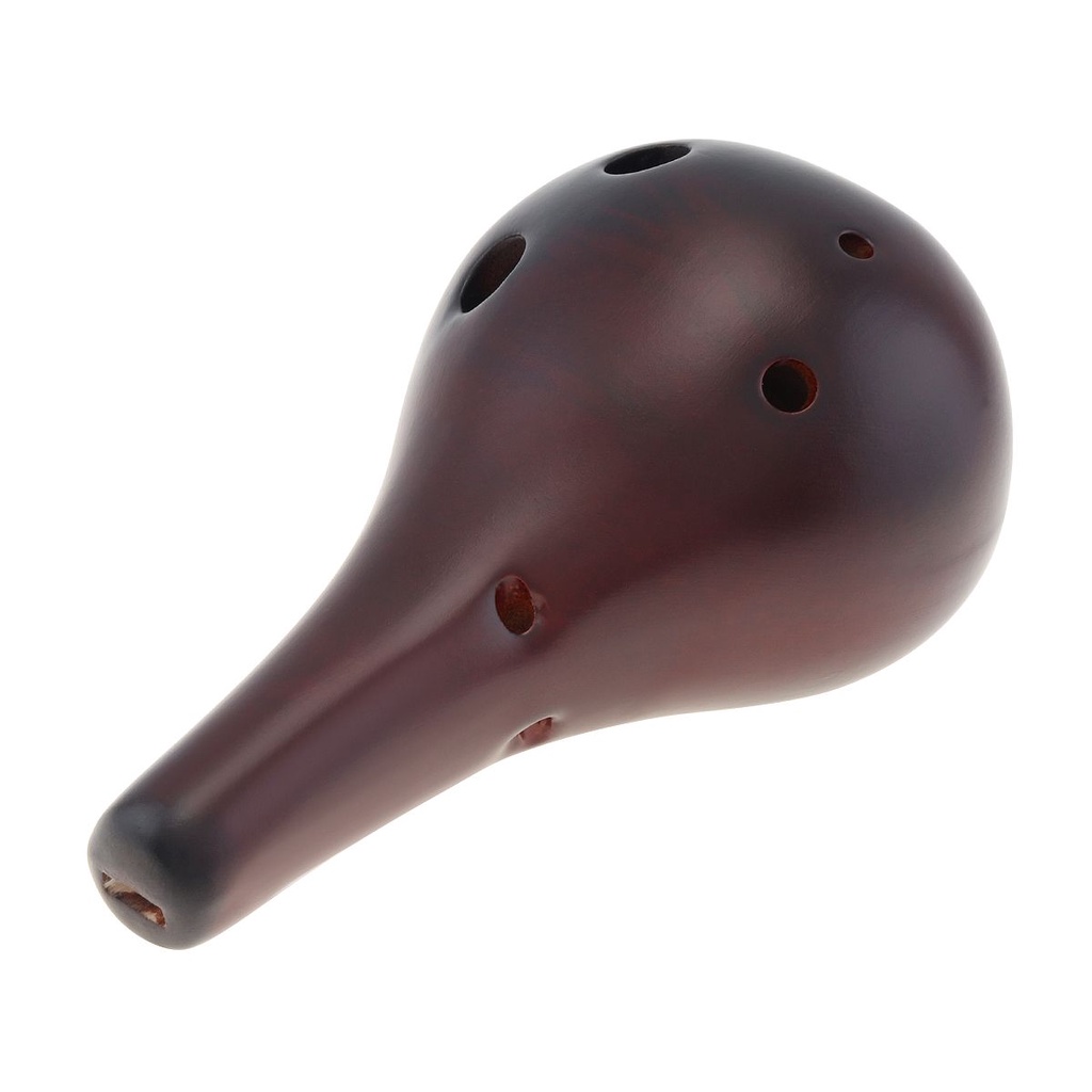 เครื่องดนตรีขลุ่ยเซรามิค-alto-c-tone-ocarina-6-หลุม-พร้อมเชือกแขวน-สีดํา-สําหรับผู้เริ่มต้น