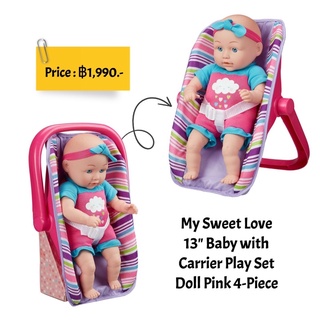 My Sweet Love 13" Baby with Carrier Play Set Doll  4-Piece