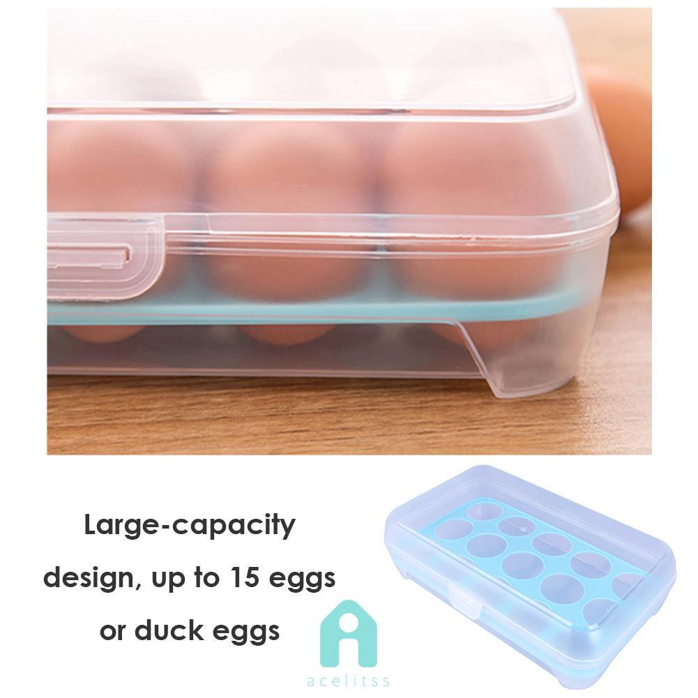 กล่องพลาสติกเก็บไข่-15-ช่องลายการ์ตูนสําหรับตู้เย็น
