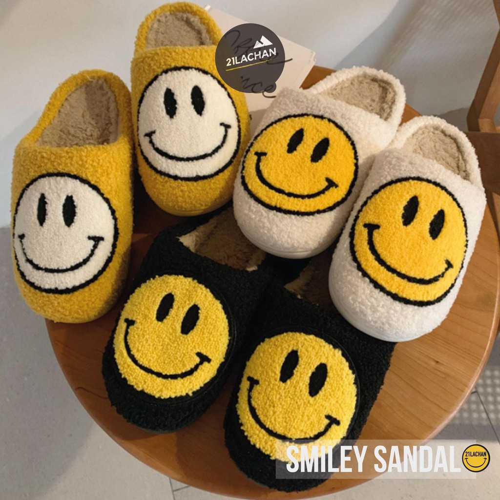 รองเท้าใส่ในบ้าน-smiley-slipper-สินค้าพร้อมส่ง