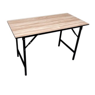 สินค้า โต๊ะวางของ 60*120 cm.ลายไม้ โต๊ะพับอเนกประสงค์ แข็งแรง
