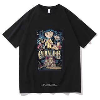 ขายดี!ขายดี เสื้อยืดลําลอง แขนสั้น พิมพ์ลาย Tim Burton Neil Gaiman Nightmare Before Christmas Goth Dark สําหรับผู้ชาย S