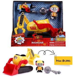 Jada Toys - Ryans World 6 Feature Vehicle with Figure - Combo Panda & Bulldozer