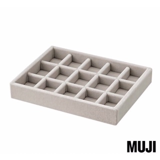 มูจิ ถาดเครื่องประดับ ผ้าเวอลัว Muji Velour Participation/Accessories Case