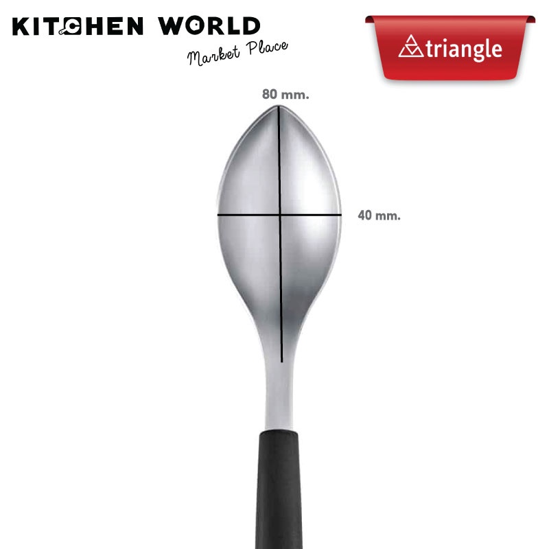 Triangle 908660202 quenelle spoon, small,large 2-pcs / ช้อนตักไอศครีม ...