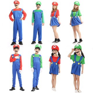 ภาพหน้าปกสินค้าชุดคอสเพลย์ Super Mario Bros สำหรับเด็กและผู้ใหญ่ ซึ่งคุณอาจชอบราคาและรีวิวของสินค้านี้