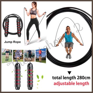 ภาพขนาดย่อของสินค้าJUMPING ROPE เชือกกระโดด ด้ามจับนุ่ม ปรับระดับได้ C9