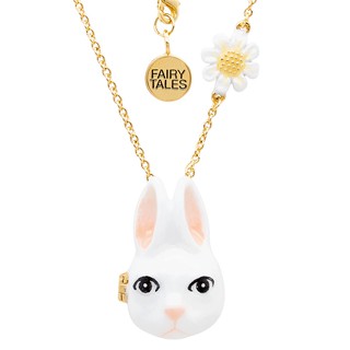 FAIRY TALES - สร้อยคอรูปสัตว์ / สร้อยคอกระต่าย / สร้อยคอล็อคเก็ต Locket Rabbit Necklace สายยาว พร้อมส่ง ทุกสี