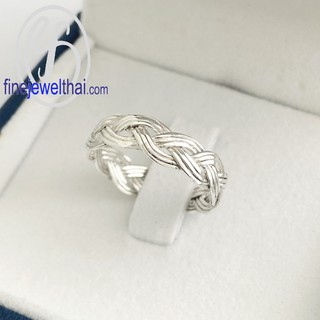 Finejewelthai แหวนเงินแท้-แหวนเกลี้ยง-แหวนสาน-Saan-Silver-Ring - R139300