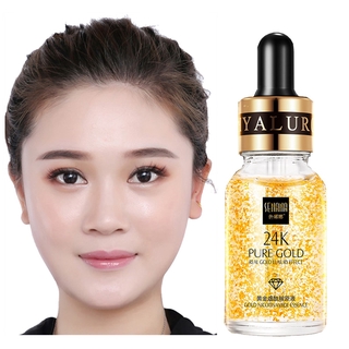 เซรั่มบํารุงผิวหน้าทอง 24K Hyaluronic Acid ให้ความชุ่มชื้นกระชับรูขุมขน