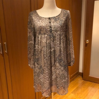 L&Beautiful dress Japan used ผ้าดีมากๆๆ ซับในอย่างดี ผ้าสวยน่ารักมาก