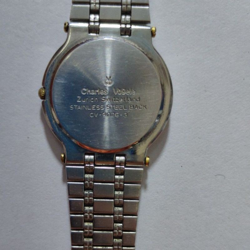 นาฬิกามือสอง-charles-vogele-เรือนบาง-4-มิล-quartz-สายโลหะ-swiss-made