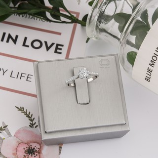 Amantio Diamond-💍BLOSSOM HEART❤  แหวนเพชรแท้ เตยหัวใจ แหวนหมั้น แหวนแต่งงาน ✨18K E COLORน้ำ99)