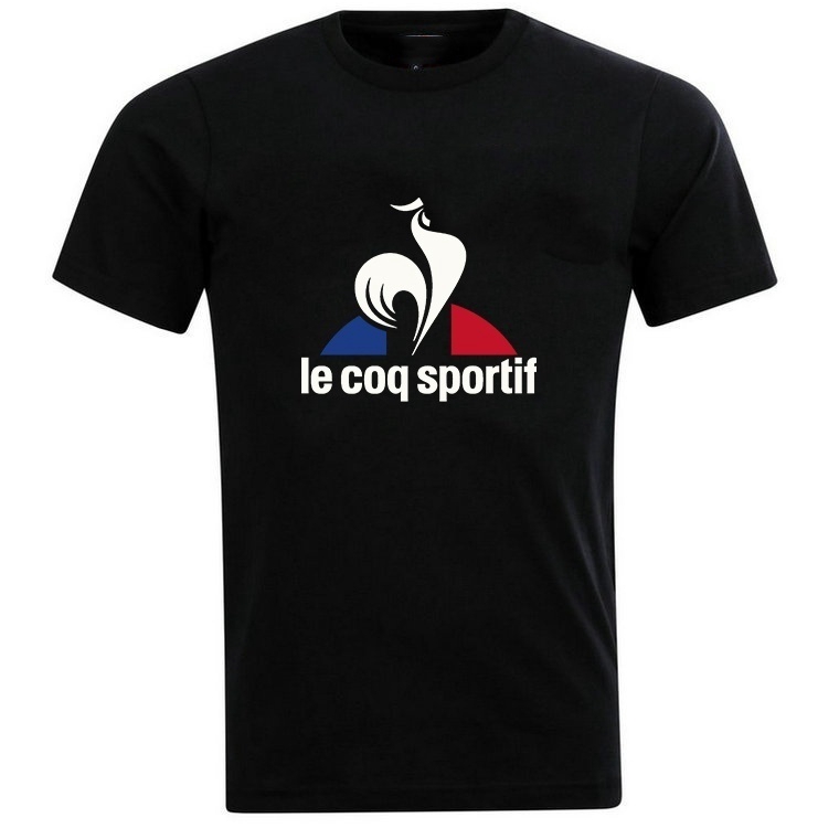 le-coq-sportif-เสื้อยืดแขนสั้นผ้าฝ้ายแฟชั่นผู้ชาย