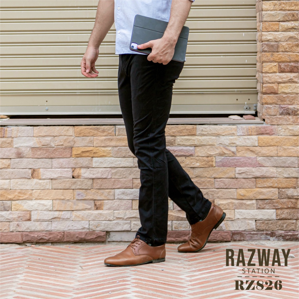 รูปภาพรายละเอียดของ Razway กางเกงชิโน่ ผ้ายืดนุ่มสวยทน ทรงกระบอกเล็ก กางเกงสแลคชาย รุ่น RZ826