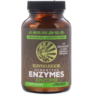 💥Pre order💫💫🇺🇸 Sunwarrior, Enzorb Digestive Enzymes, 90 Vegan Capsules