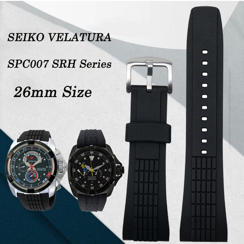 สายนาฬิกาข้อมือซิลิโคน-กว้าง-26-มม-แบบเปลี่ยน-สําหรับ-seiko-velatura-srh-series-spc007