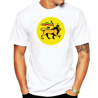 เสื้อยืดพิมพ์ลายแฟชั่น เสื้อยืดลําลอง พิมพ์ลายธงสิงโต Jamaica King Flag lion of judah lion King สีสันสดใส สําหรับผู้ชาย