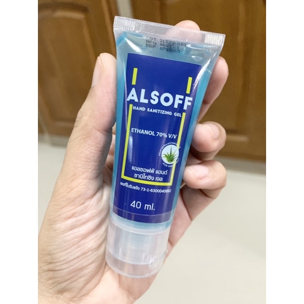 เจลแอลกอฮอล์ล้างมือ ALSOFF 40ml | Shopee Thailand